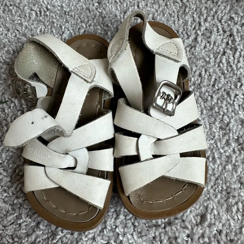 Salt Water Sandals by Hoy - White Kids Sandals - Picture 1 of 2